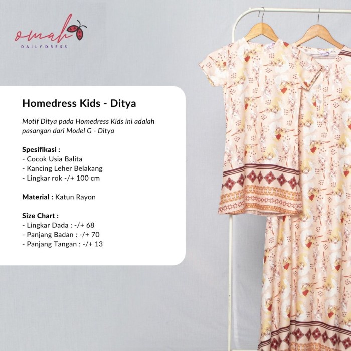 Home Dress Kids Ditya by Omah Daily