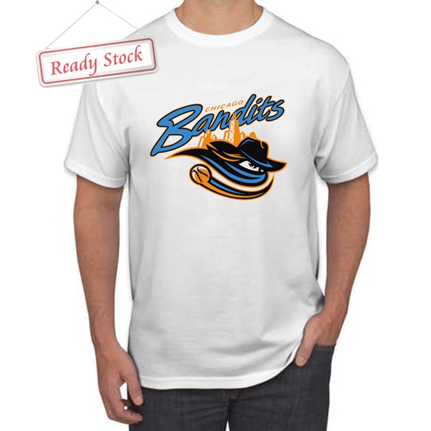 Kaos Chicago Bandit Softball Tshirt Casual Unisex T-SHIRT Bahan Katun New Cotton Tees