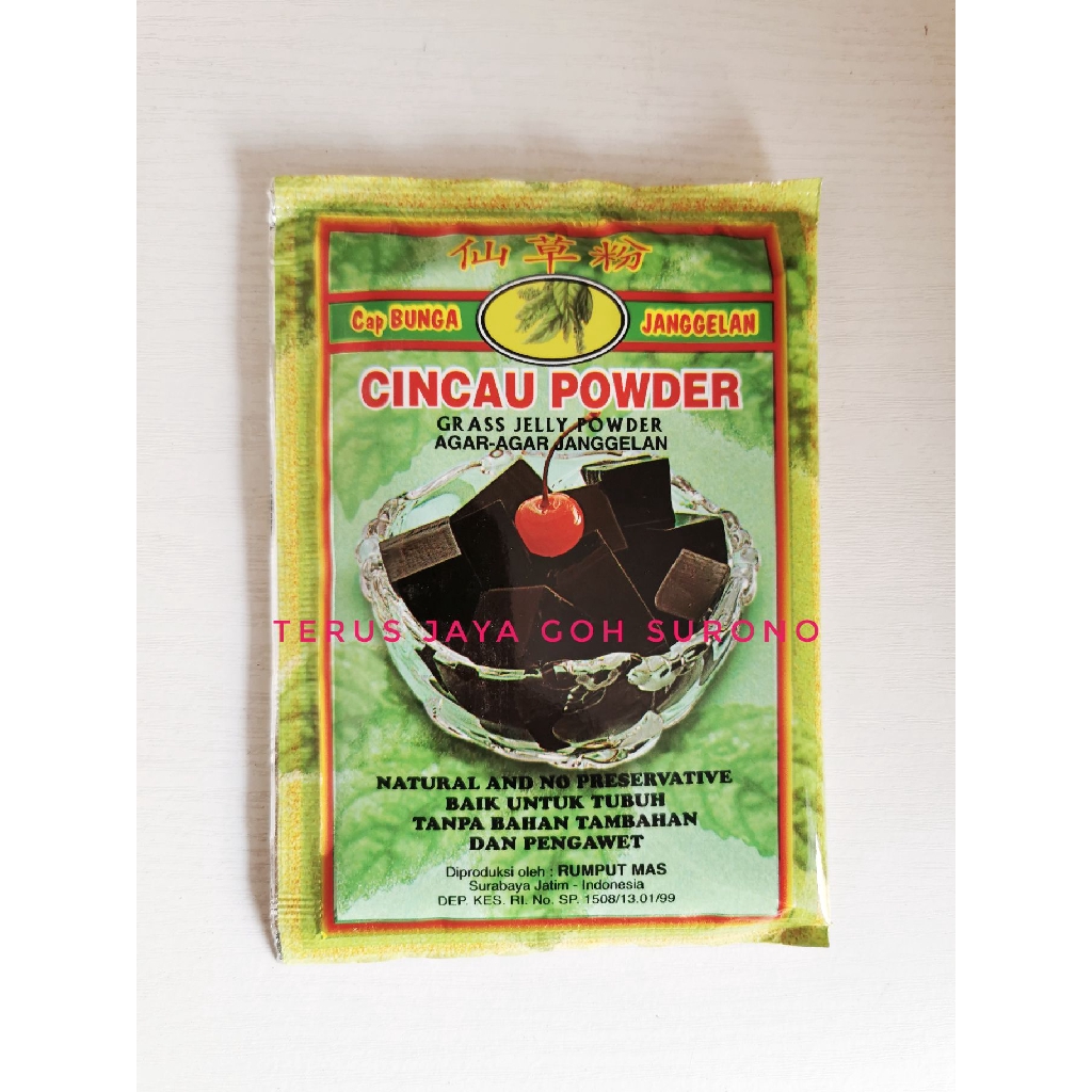 

Cingcau cap Bunga Bubuk Cincau Grass Jelly Powder Agar Agar Janggelan