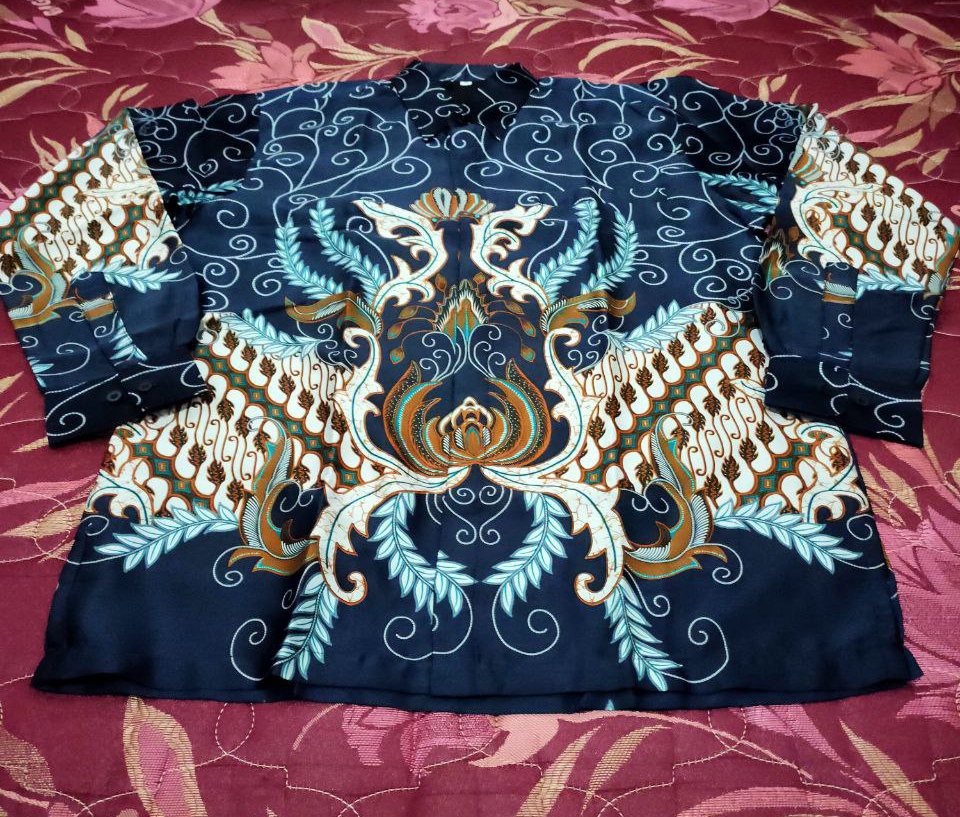 Kemeja Batik Semi Sutra Silky Premium Puring Istimewa
