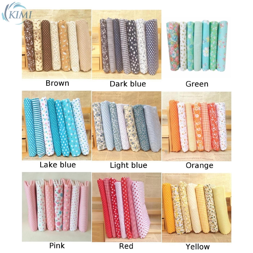 7Pcs / Lot Kain Quilt Bahan Katun Campur | Shopee Indonesia