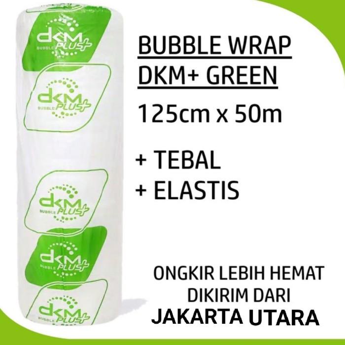 

Wraping Bubble Wrap Dkm+ Premium (Plastik Buble) 125Cm X 50M Hijau Bening