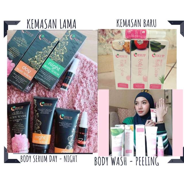 [ COD ] PAKET Body serum whitening FIXUP BODY SERUM | PEMUTIH KULIT TUBUH