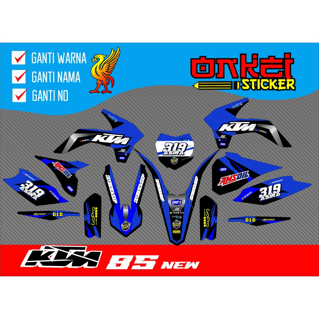 decal sticker ktm 85 new 3