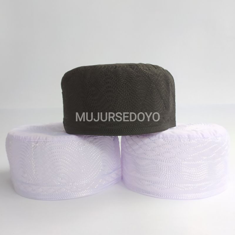 Peci Haji Putih Anak Dewasa Madinah Kopiah Kain Hitam Songkok Murah