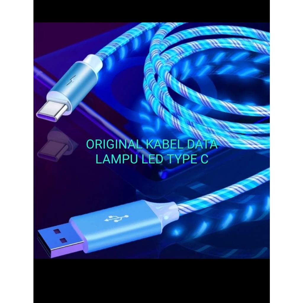 J445 KABEL DATA LAMPU LED USB TYPE C 5A support fast charging cable cas qualcom quick charge flash maximum speed quallcom charger hp handphone androit faster multi universal original qc tc MULTI CASAN SPEED Faster Charging High transmis serat tebal