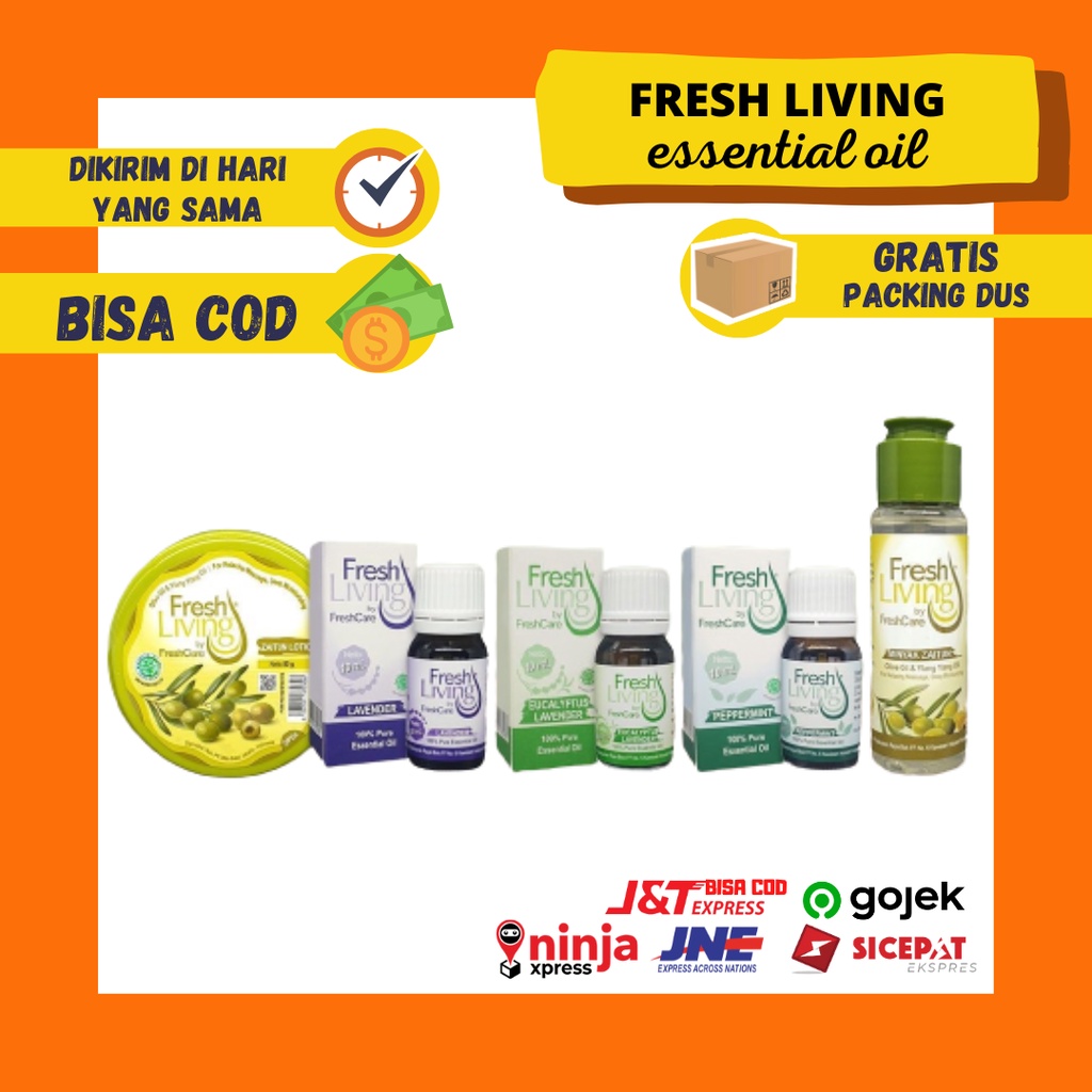 Fresh Living by FreshCare Fresh Care Essensial essential oil Minyak Zaitun Olive Oliv Oil Diffuse Diffuser Peppermint Lavender EucalyptusPure 100% Ylang Ylang Oil