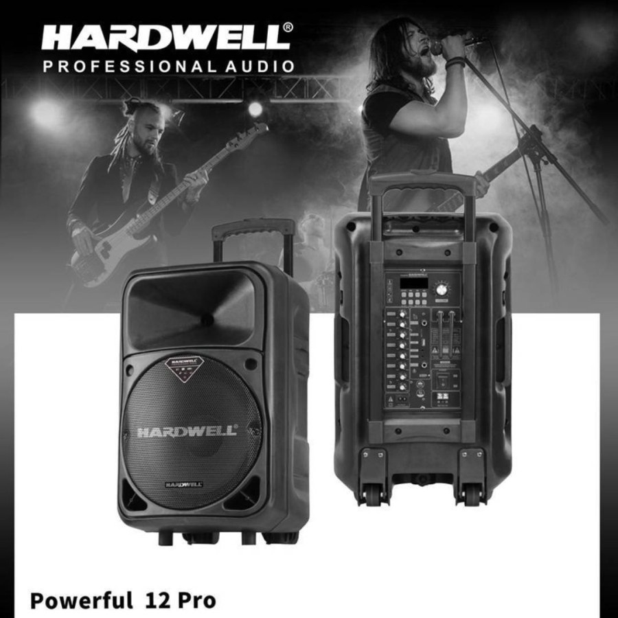 Speaker Aktif Portabel HARDWELL POWERFULL 12 Pro Powerfull12 pro