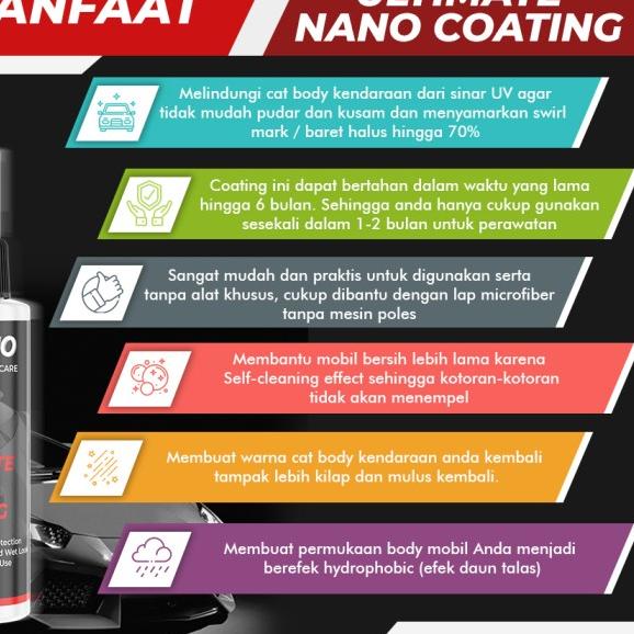 ♞ Veneno Ultimate Nano Coating - Pengkilap Pelapis Pelindung Body Mobil - Ultimate Nano C ☆