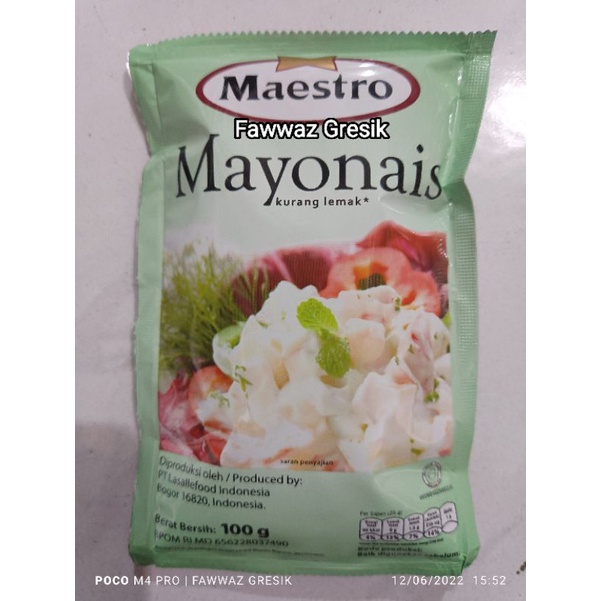 Mayones Maestro 100gr Mayonais Mayo Mayonnaise HALAL 100 gr