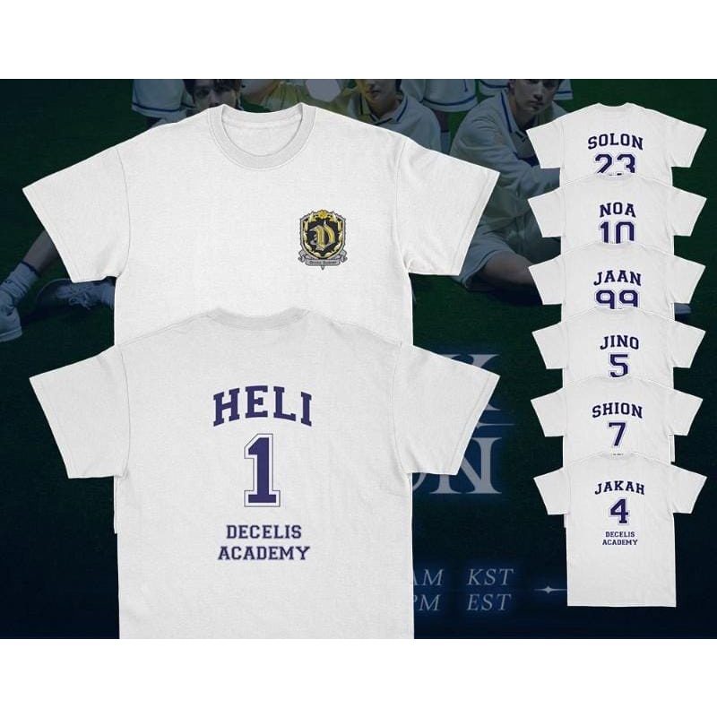 MYSTIQUE.ID-BAJU KAOS DEC3LIS ACADEMY T-SHIRT LUCU DAN AESTHETIC