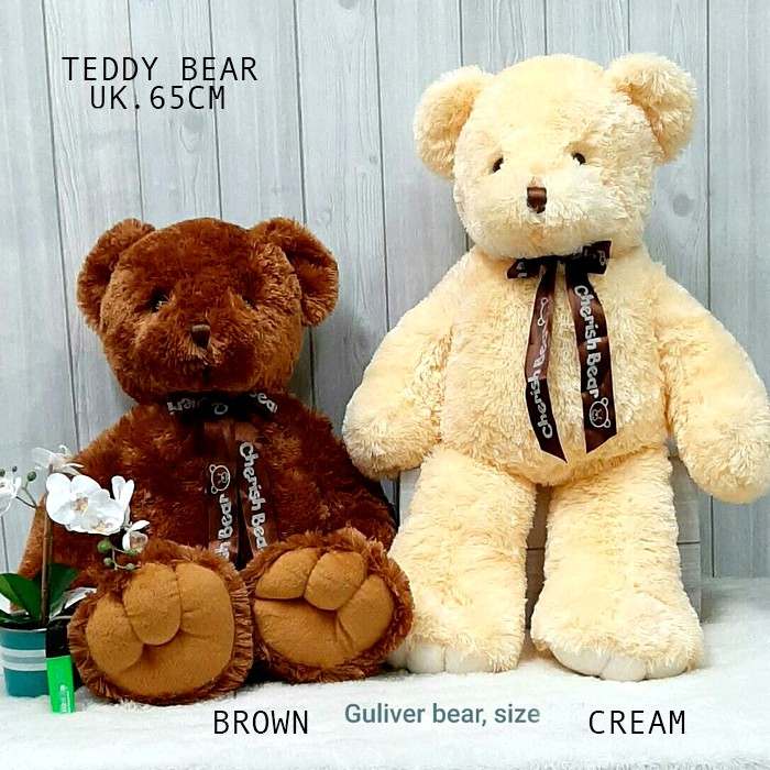 Boneka teddy bear Lembut beruang gulifer guliver cheries bear kado tedy ultah baby girl