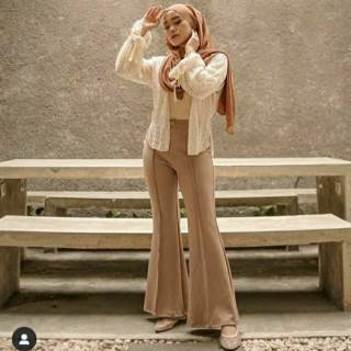  CELANA  PANJANG WANITA  SCUBA  PANTS CELANA  CUTBRAY  WANITA  