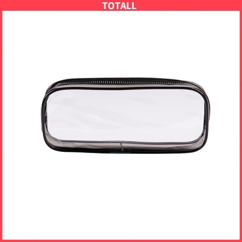 COD Decompression Primary Middle School Students Competition Rotating Pen Can Write Student Rotating PenTransparent PVC Student Stationery Zipper Pen Bag Travel Portable Toiletry Makeup Storage Bag-Totall