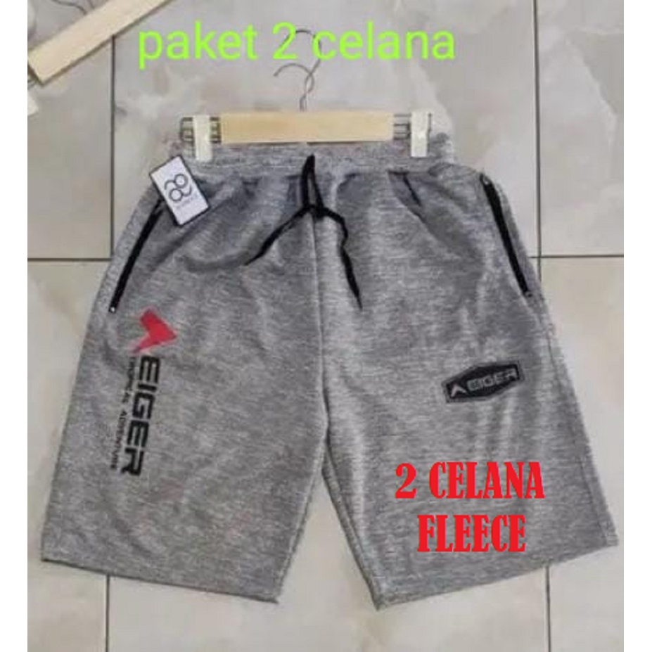 2 FLEECE CELANA PENDEK PRIA BAHAN BABYTERRY FLEECE DEWASA