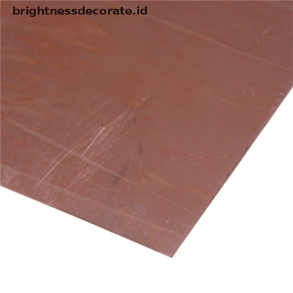 Pelat Logam Tembaga Murni 99.9% Ukuran 0.5mm X 200mm X100Mm