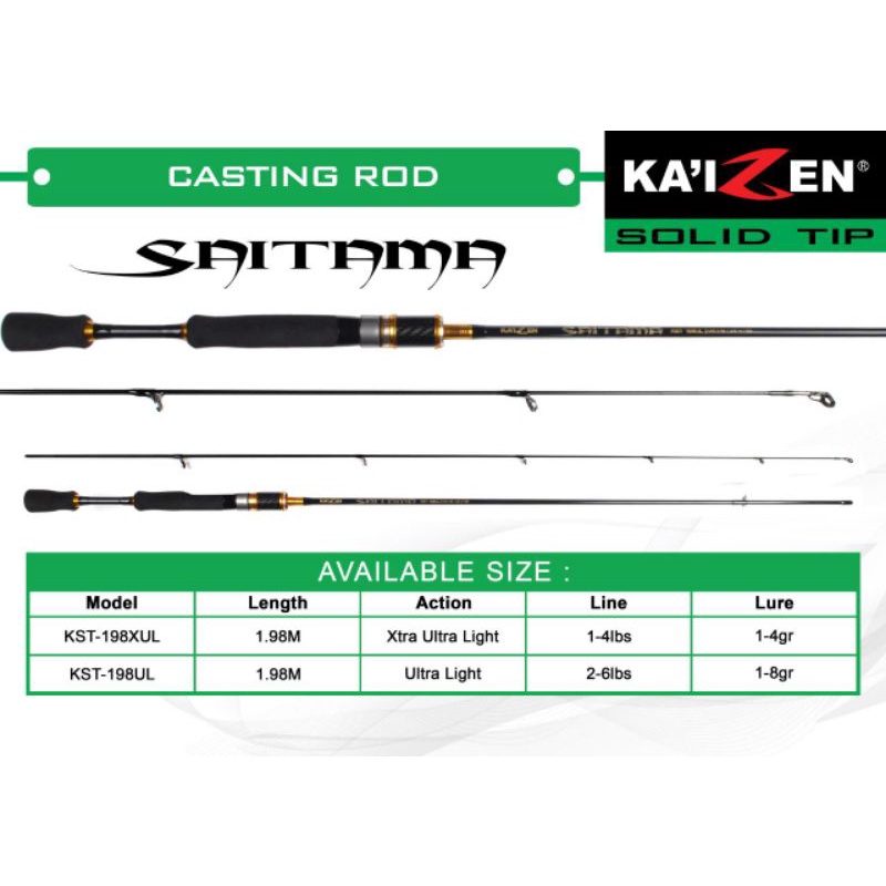 joran kaizen saitama dan surosaki
198cm

1-4lb
2-6lb