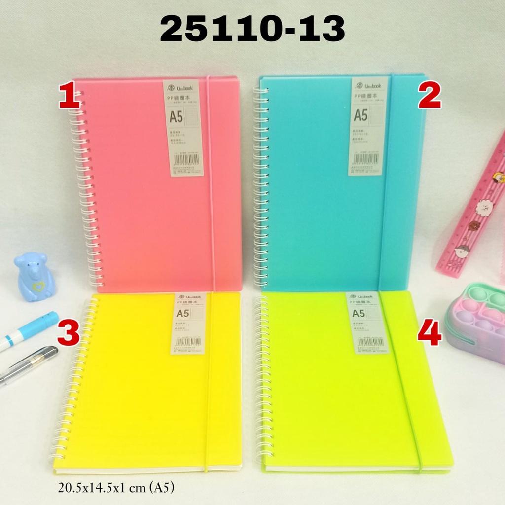 

FBI Buku Tulis Spiral Tali WZ A5-80/Notebook/Note Book/Buku Catatan/Diary