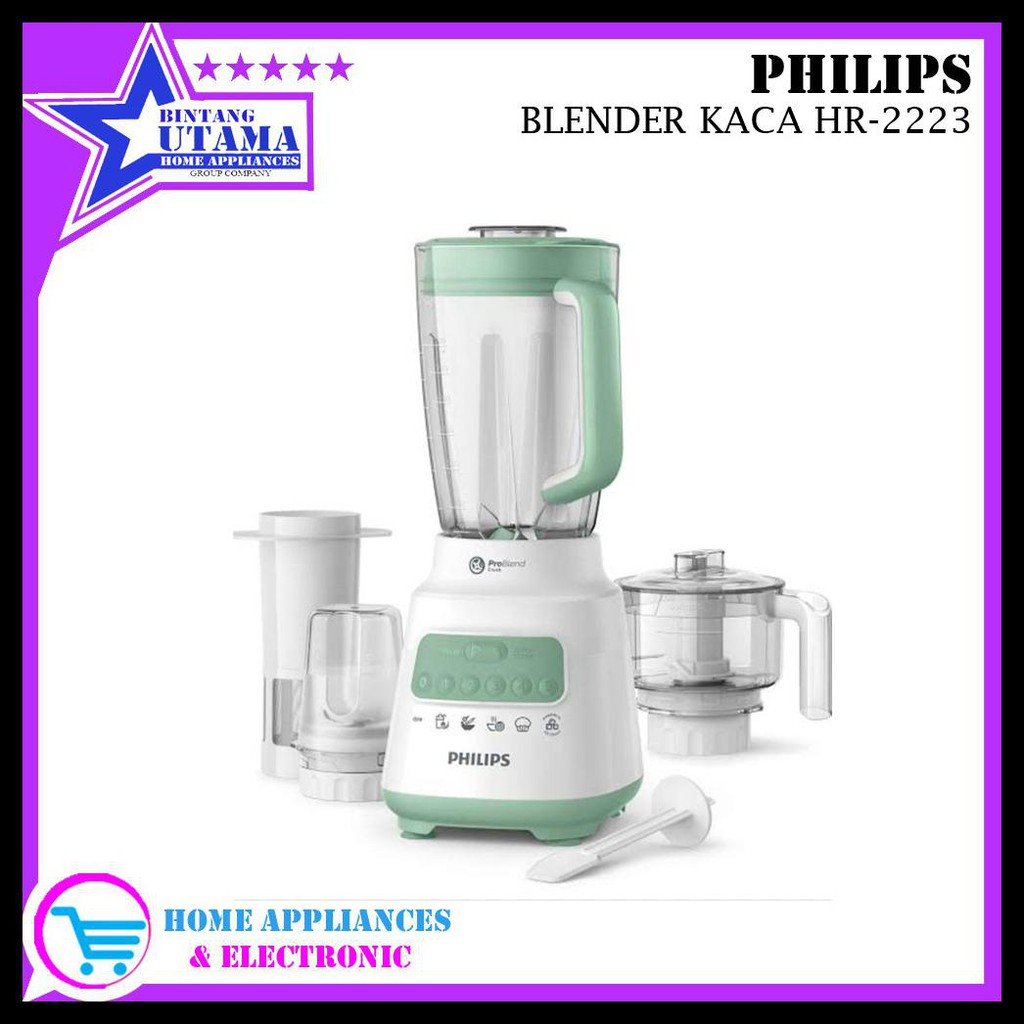 Bisa Cod Blender Philips Hr2223 Hr 2223 Blender Philips Hr2221 Hr 2221 Plastik Garansi Resmi Shopee Indonesia