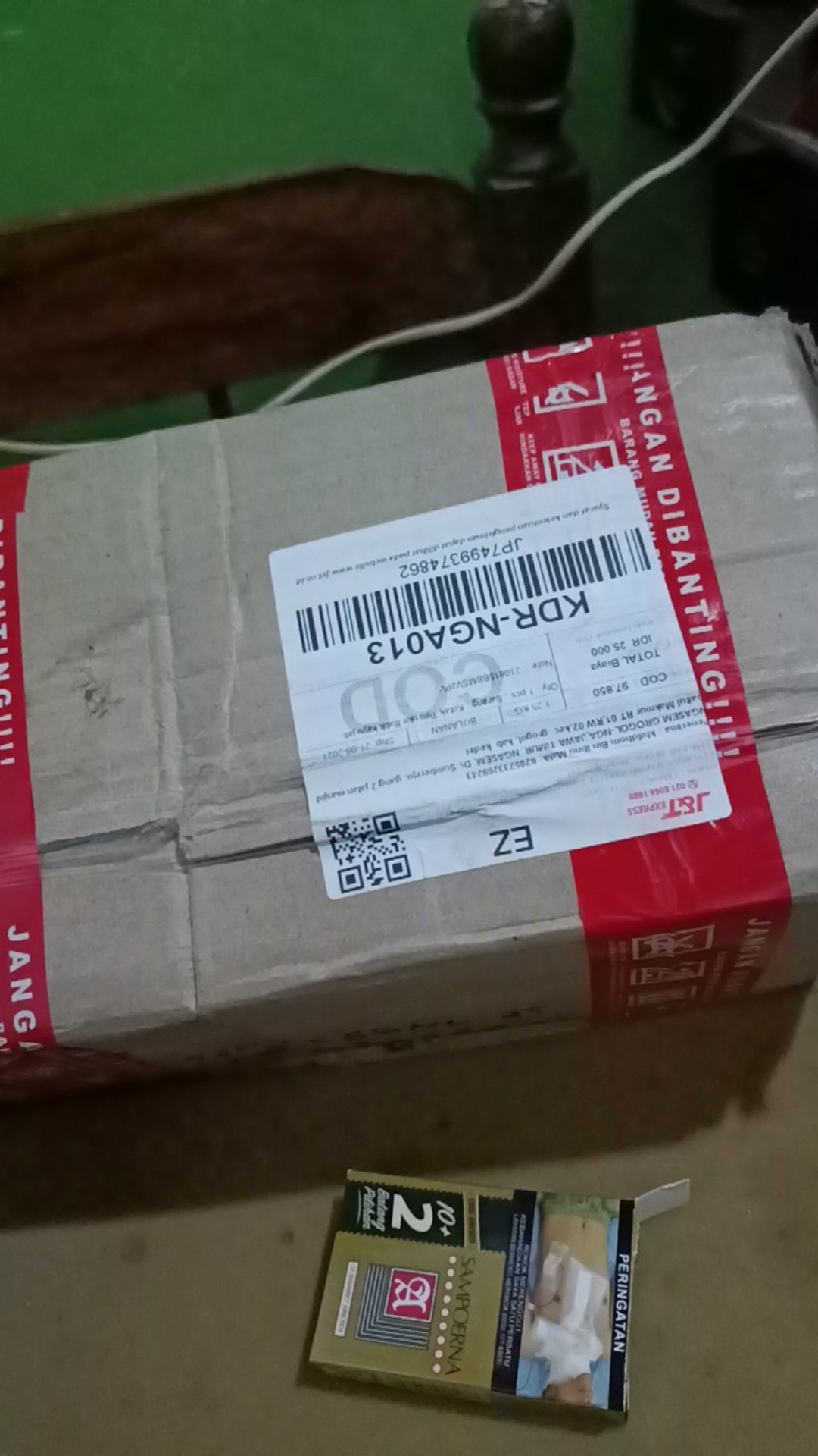 Kotak Tisu Ukir Batik Kayu Jati