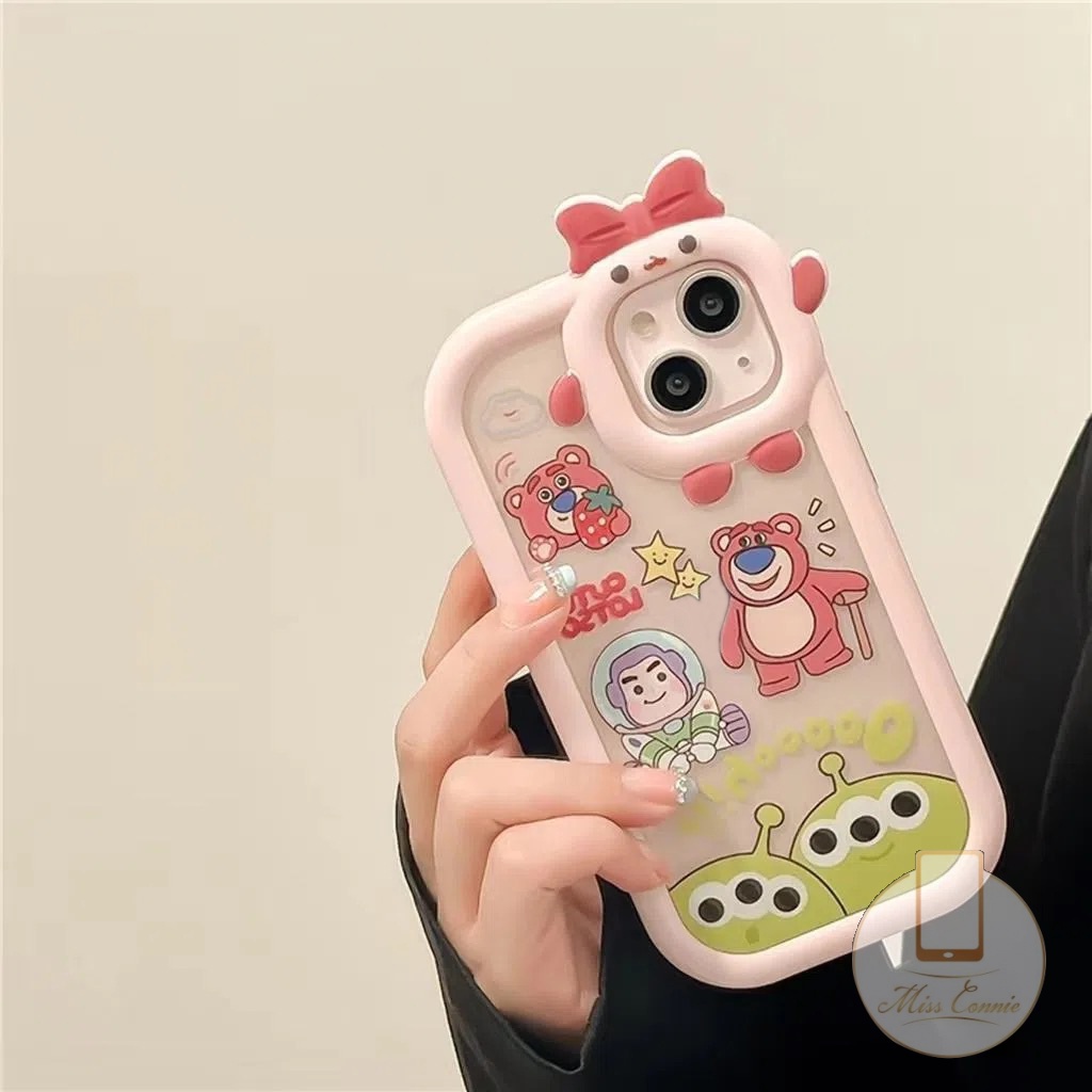Case Toy Story Kartun Indah Untuk Samsung A12 A04 A13 A03 A32 A14 A04s A03s A53 A04E A50s A22 A51 A52 A30s A50 A52s A31 A23 A73 A21s A71 A02s Bow-knot Monster Kecil Len Soft Cover
