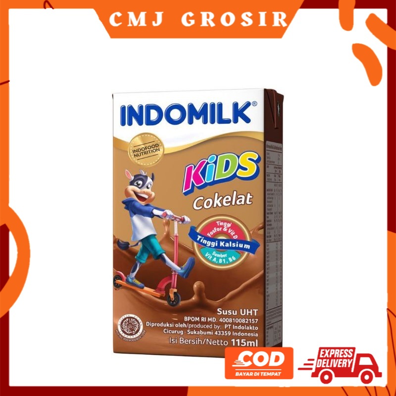 

PROMO MILO 110 ML | SUSU INDOMILK KIDS COKLAT STRAWBERRY VANILA 115 ML KARTON GROSIR