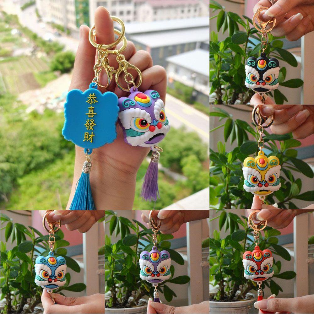 R-flower Lion Dance Head2022 Liontin Mobil Kartun Kreatif