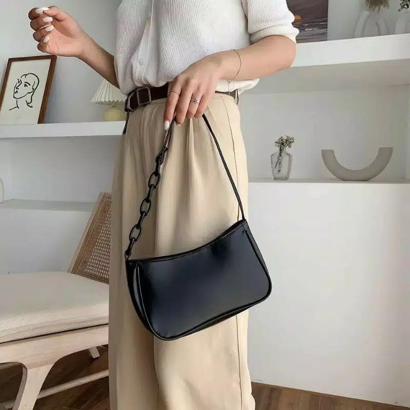 HF SILKY RANTAI GON - Shoulder Bag Wanita Tas Selempang