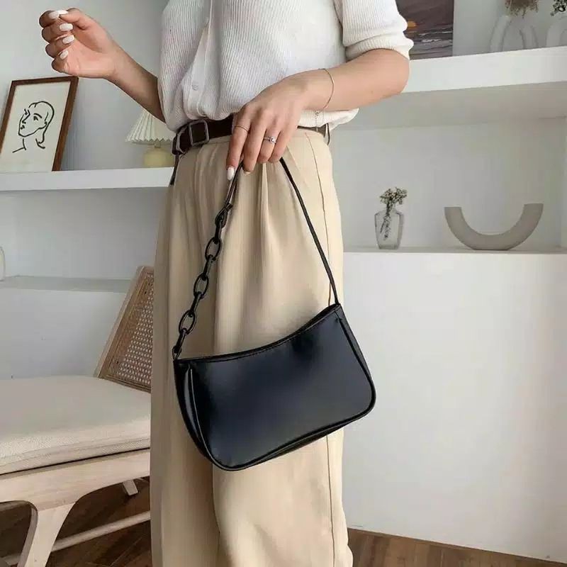 HF SILKY RANTAI GON - Shoulder Bag Wanita Tas Selempang