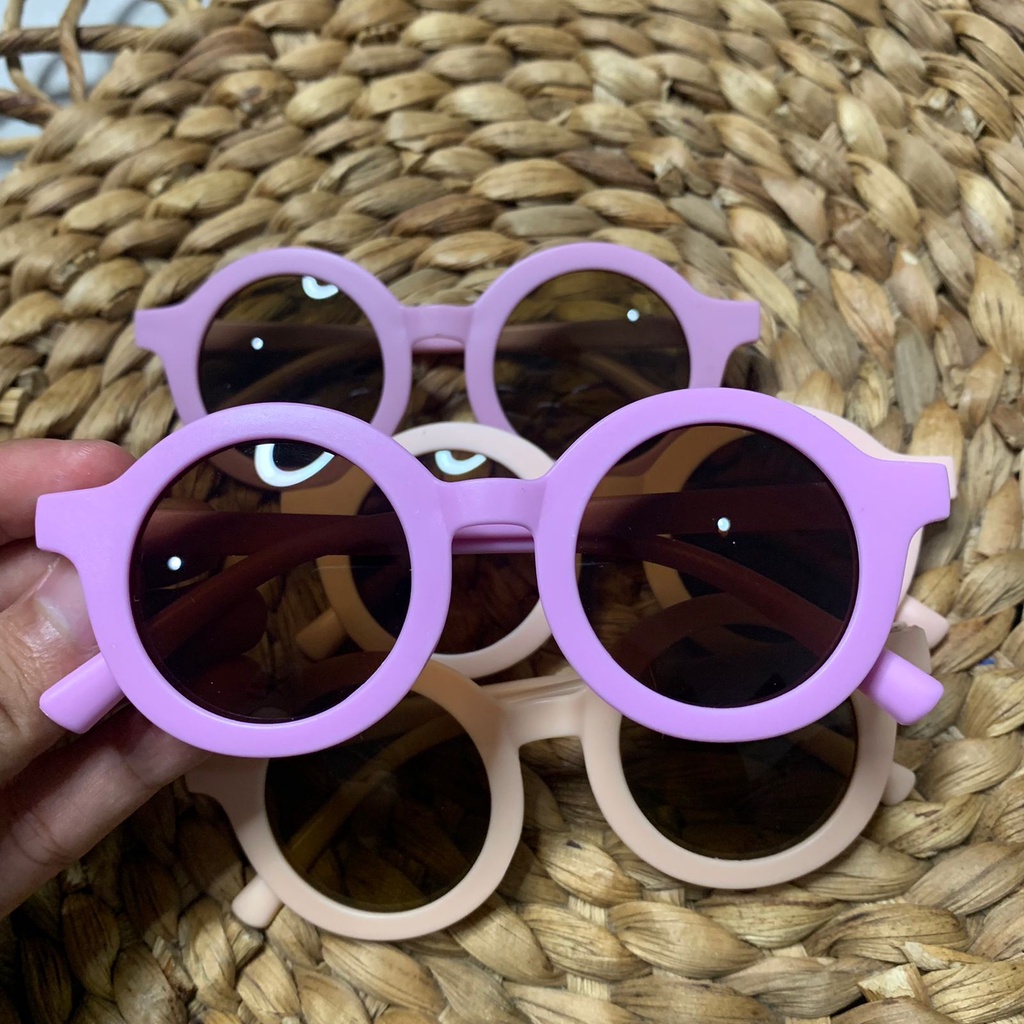 Kacamata anak/Kacamata Vintage 1-7 tahun kacamata anak model korea keninian-LILAC DV