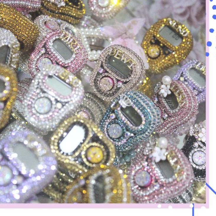 Model Baru.. LED ALARM Tasbih Digital Cantik Swarovski Premium Alat Dzikir Digital Tasbih Swaroski