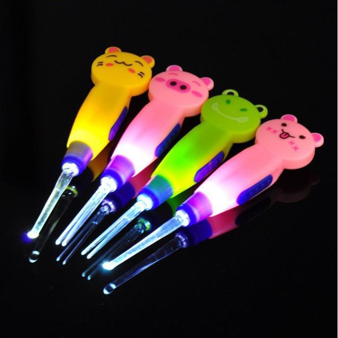 Earpick LED Karakter Cartoon Lucu Cute Animal Korek Kuping Karakter LED Pembersih telinga (BIC)