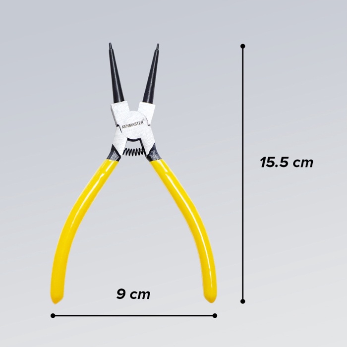 Tang Snap Ring 6 inch Original Kenmaster Tang Circlip Lurus Tekan Tutup (STI)