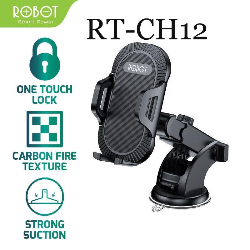 Car Holder ROBOT RT-CH12 / RT-CH11S / RT-CH03 Suction Cup Automatic Lock 360° Universal