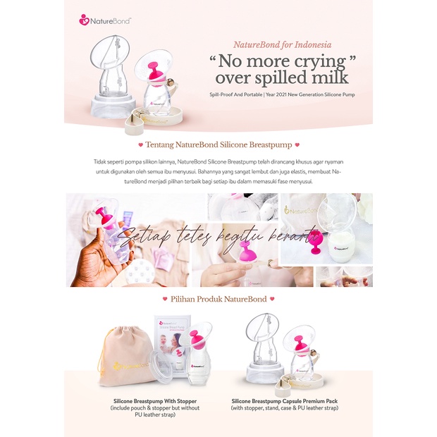 NatureBond Silicone Breast Pump / Pompa ASI Silikon / Pompa ASI Manual