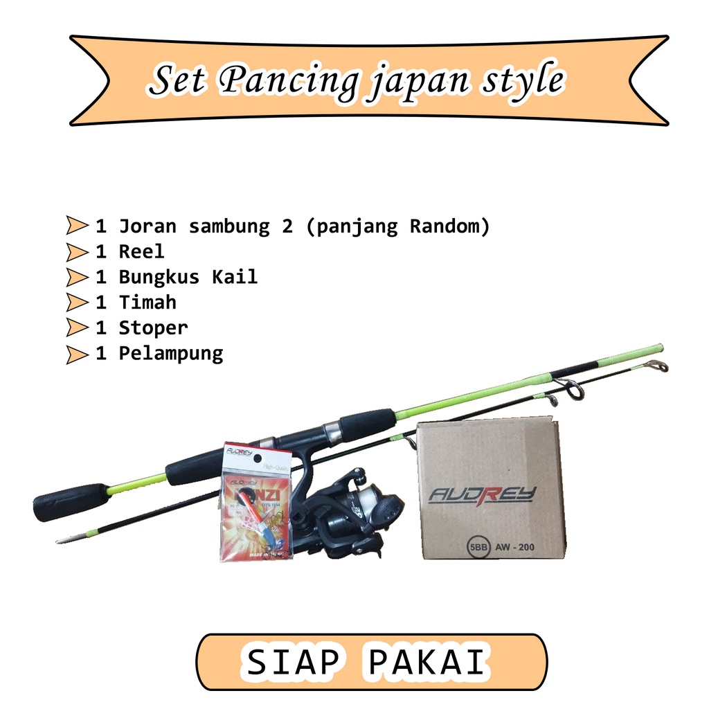 set pancing glatama joran japan Style