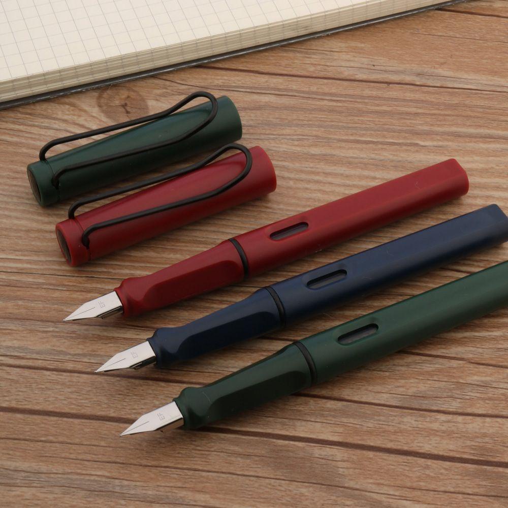 AUGUSTINA Fountain Pen Posture Correction Frosted Blue Red Green Writing Pen Office Gift EF F Nib Stationery Calligraphy Pen