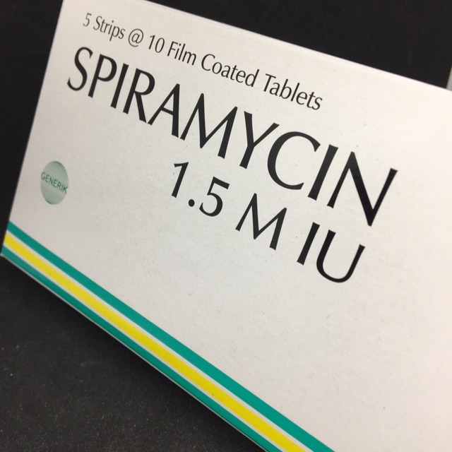 Spiramycin 1 5miu 5strip X 10tablet Shopee Indonesia