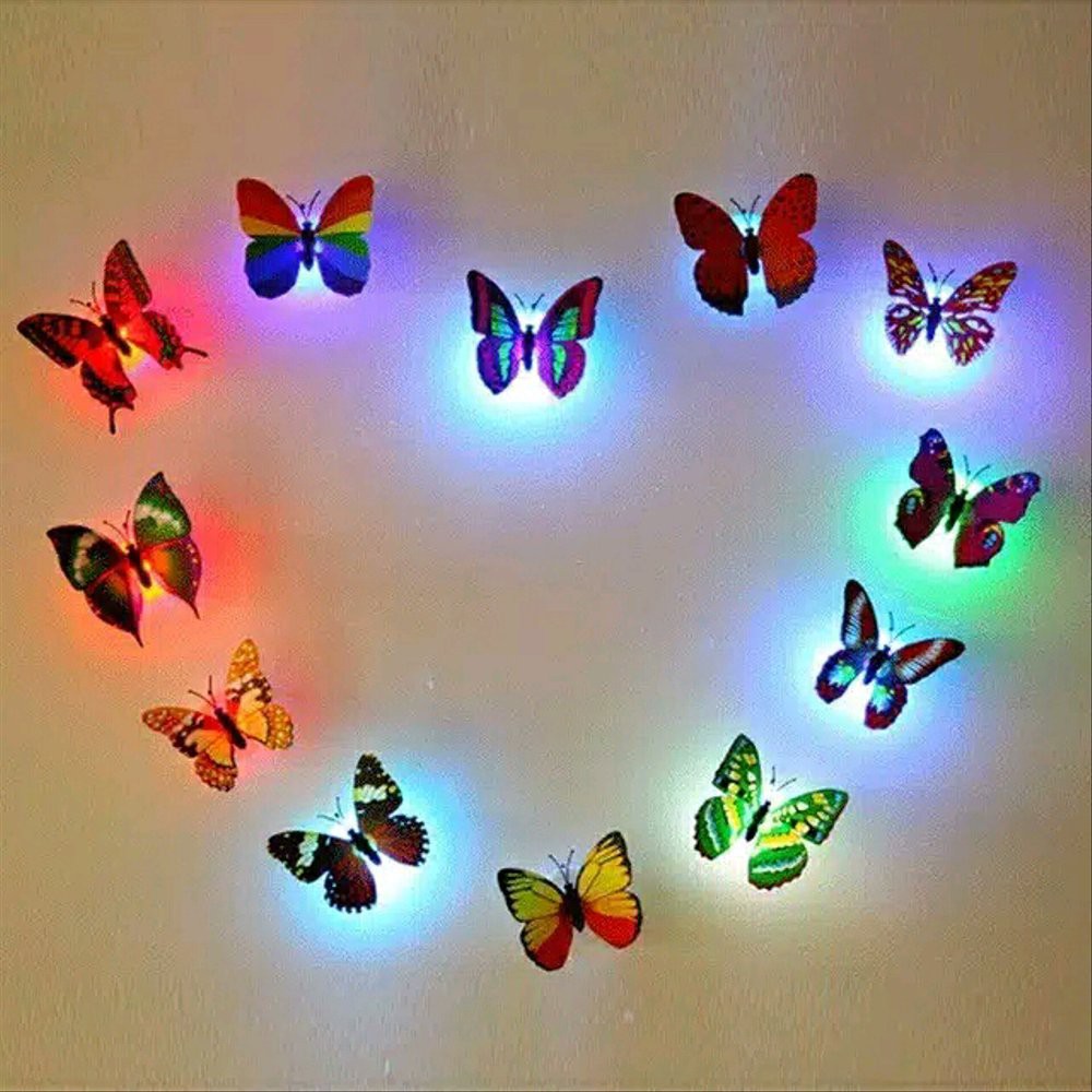 Lampu Hias Kupu-Kupu LED Lampu hiasan Dinding Dekorasi Kamar Tidur Butterfly-1