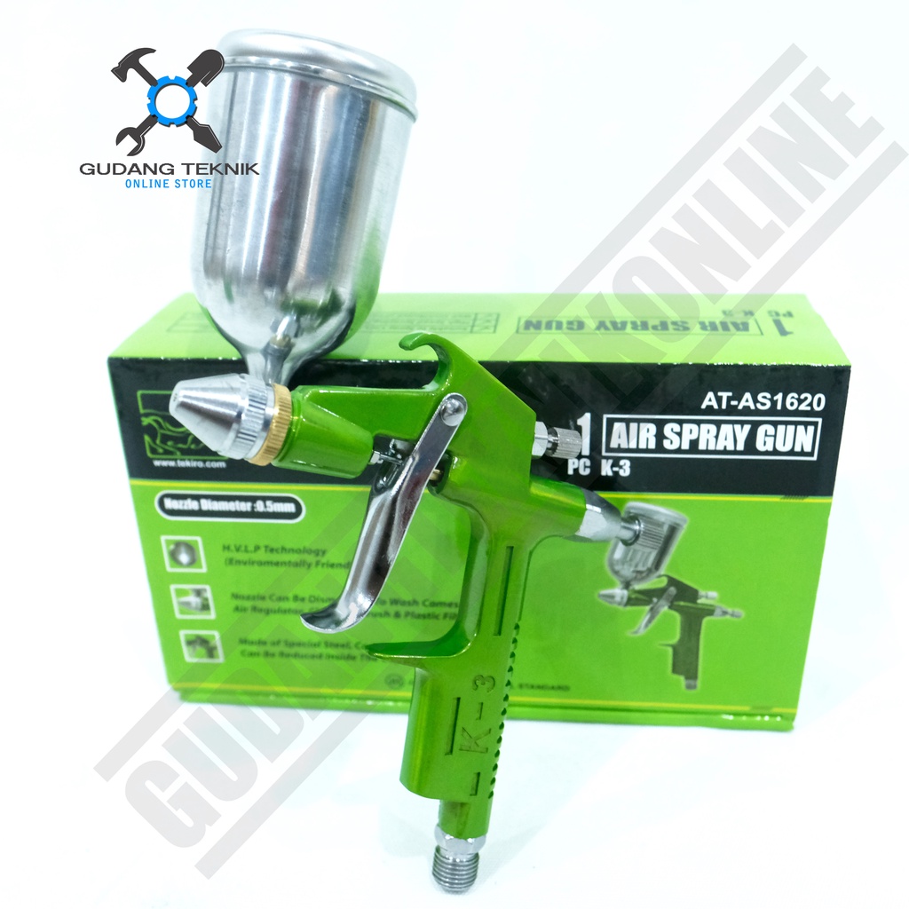 Spray Gun Tabung Atas 200Ml TEKIRO K3 / Alat Semprot Semprotan Cat Spraygun TEKIRO K3A