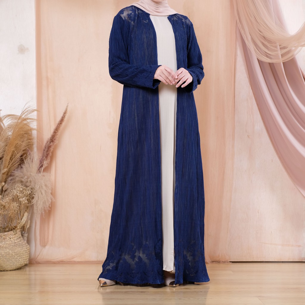 

Irsalina Almara Abaya Outer Navy