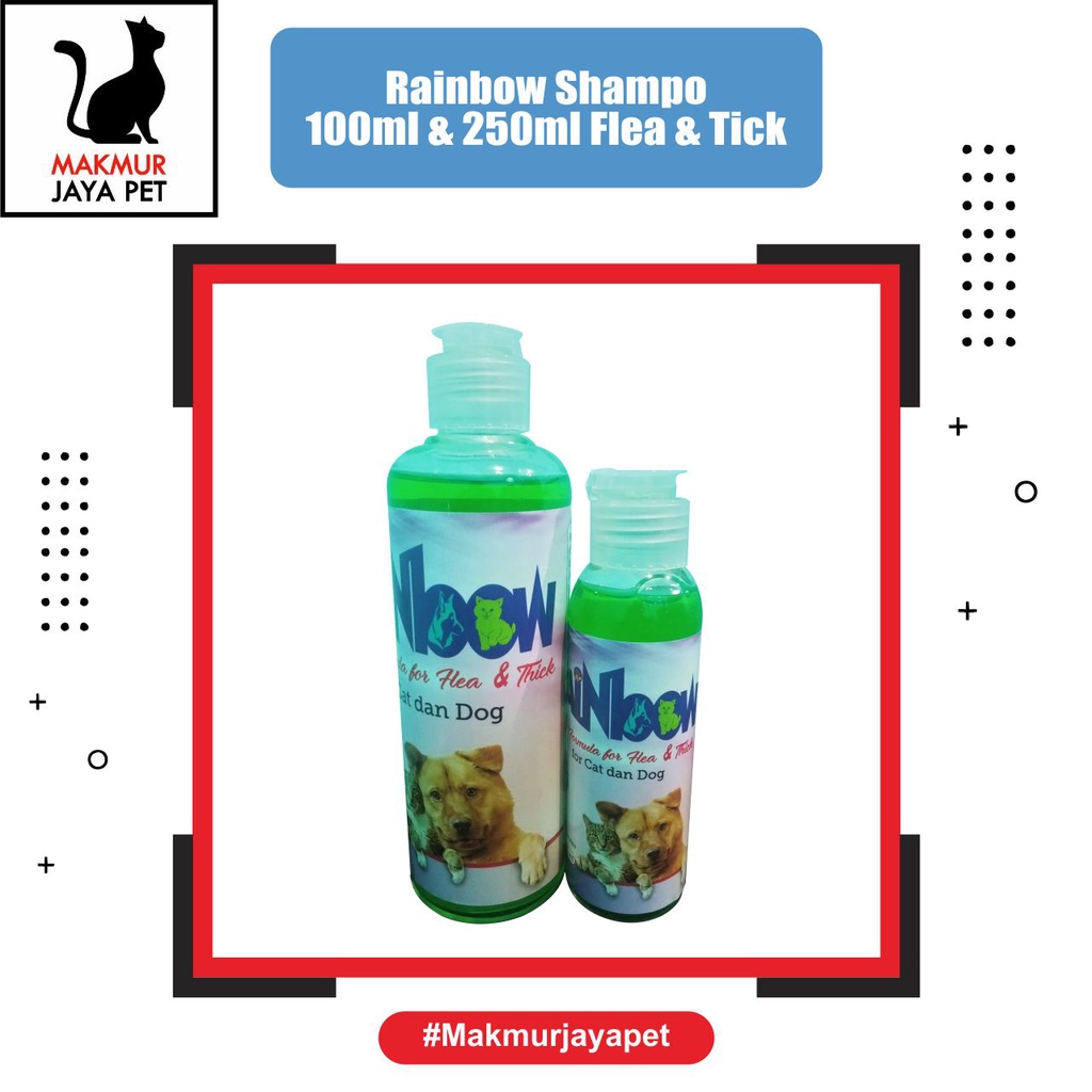 Shampo Hewan / Shampo Kucing Anjing / Rainbow  Shampo Flea & Tick