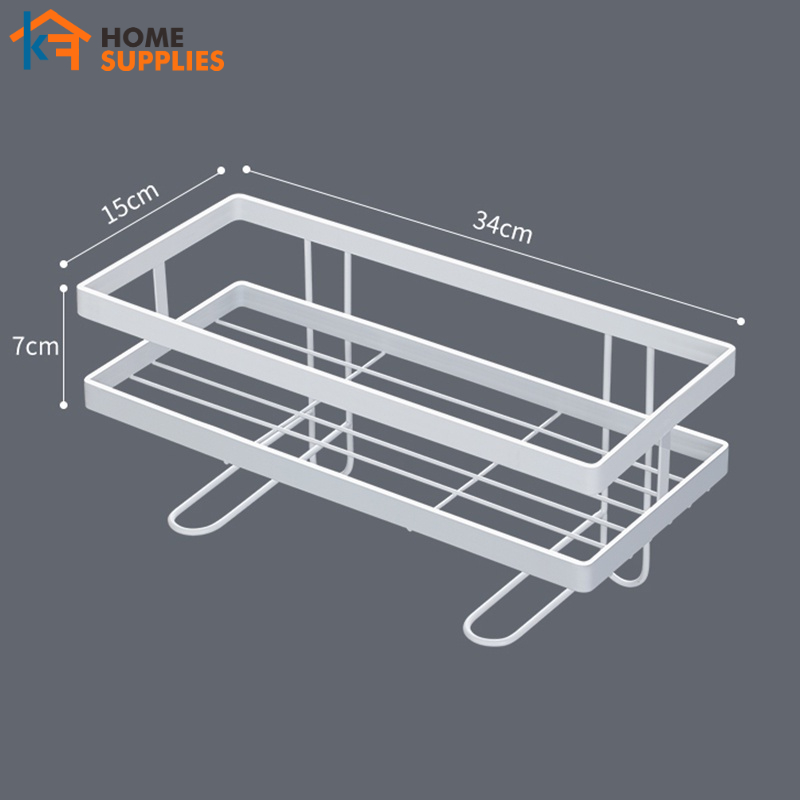 【KF】Rak Kamar Mandi Tempel Rak Toilet Tempat Penyimpanan Gantung Anti Karat