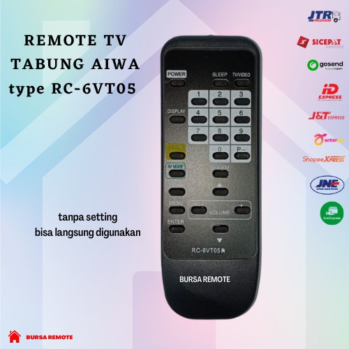 Remot / REMOTE TV TABUNG AIWA type RC-6VT05 / ECER DAN GROSIR