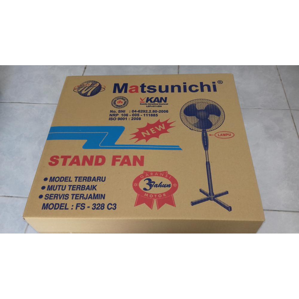 Stand Fan Kaki Silang Matsunichi FS 328-C3