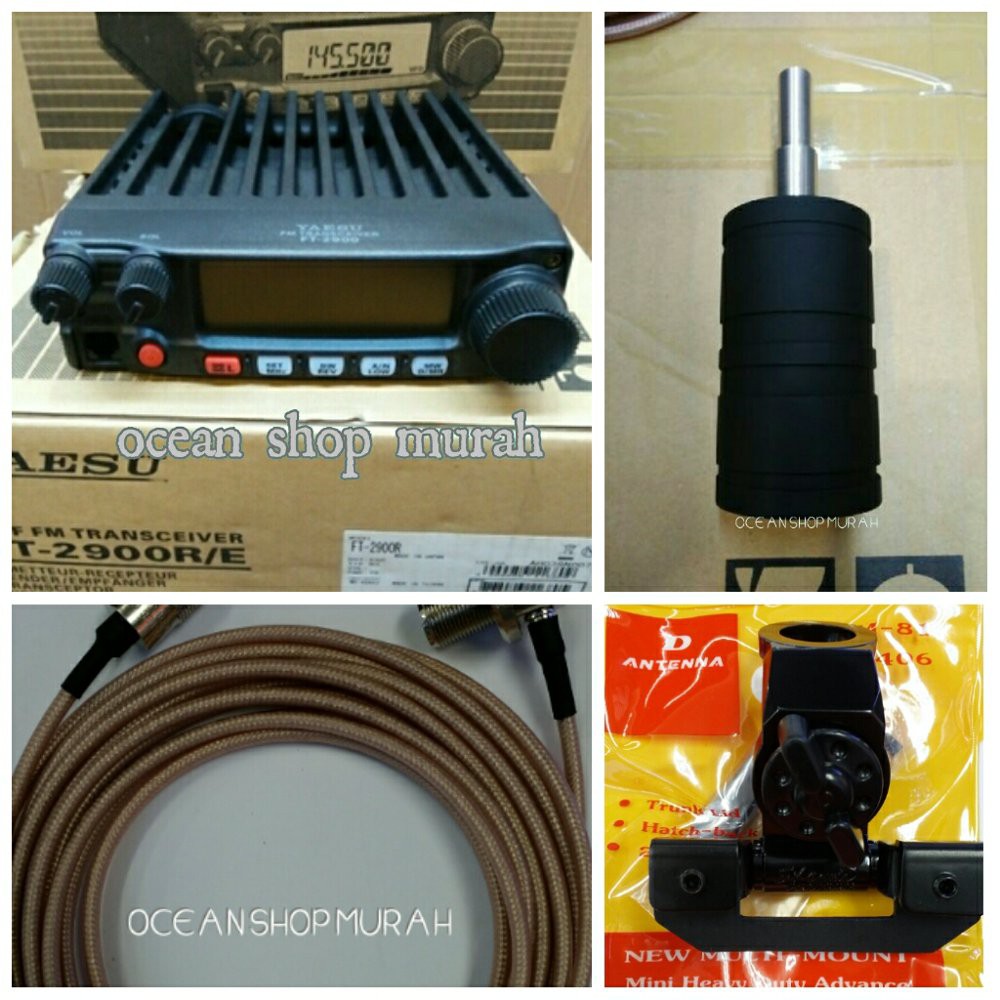 PAKET RIG YAESU FT2900 75WATT SAMPAI 100WATT PLUS ANTENA LARSEN MODIF BONGGOL BESAR LODING ATAU COI