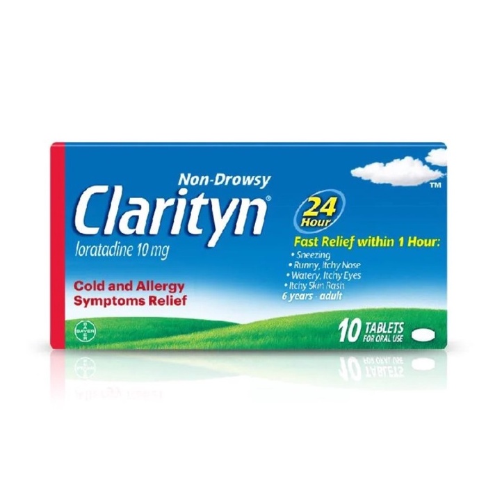CLARITYN 24Hour Allergy Relief Tablets NON DROWSY (10 tablets)