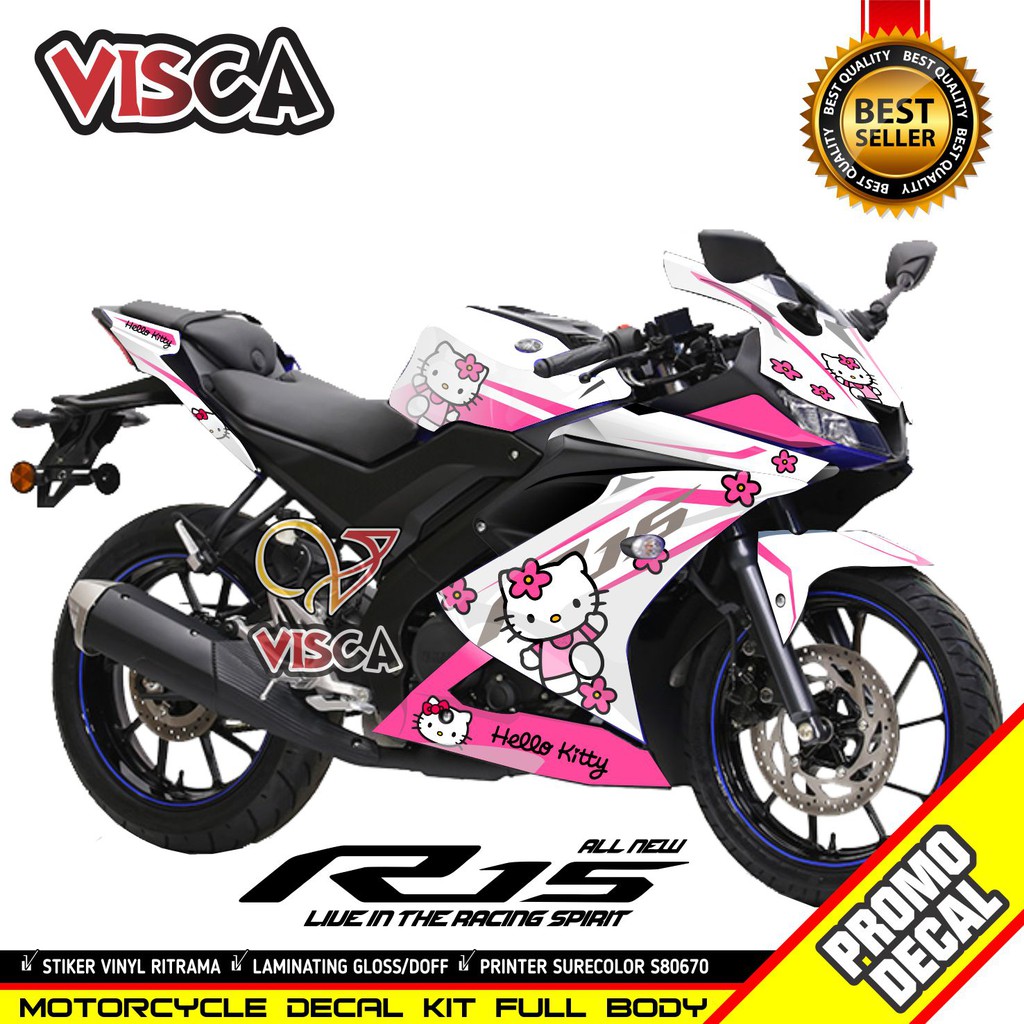 Decal Stiker Motor R15 V3 Hello Kitty