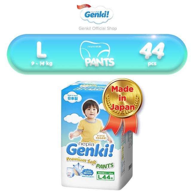 PROMO SPESIAL ! ALL SIZE NEPIA GENKI - Popok Bayi Baby Popok Genki