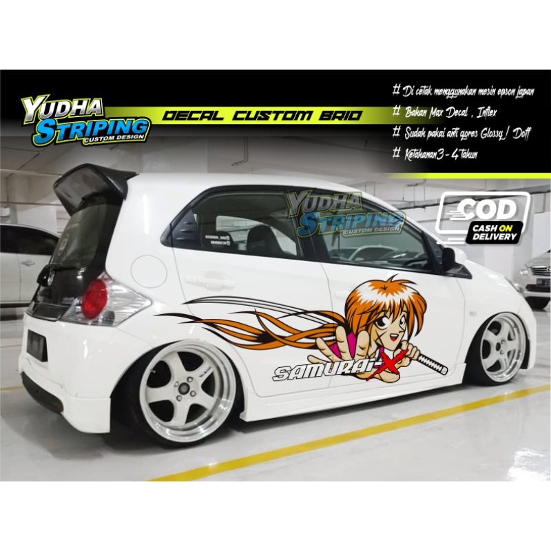 STICKER VARIASI MOBIL HONDA BRIO, SIGRA, CAYLA, AYLA, DLL